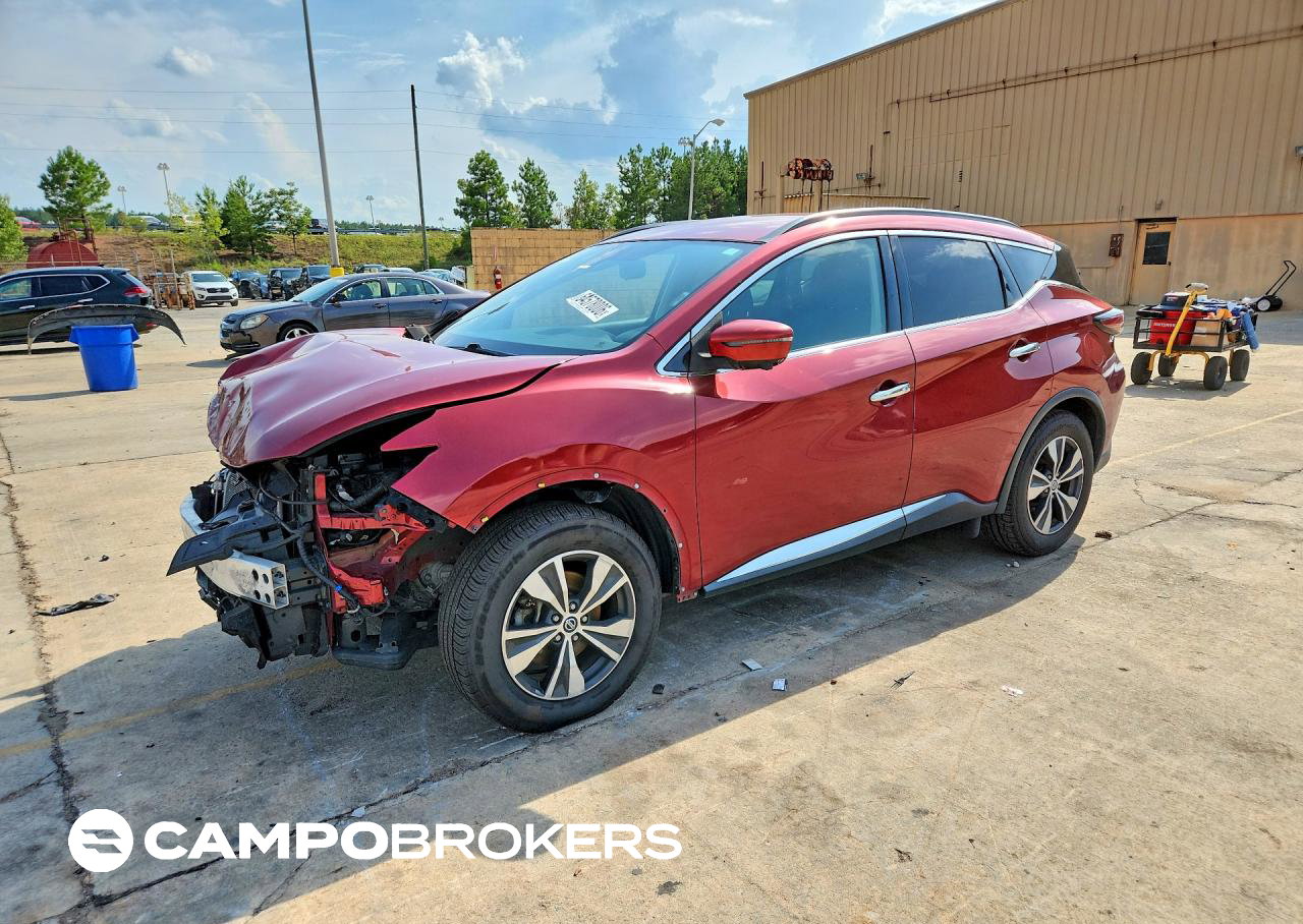 2020 Nissan Murano Sv, пошкодження: Передня частина, Copart лот 64578006