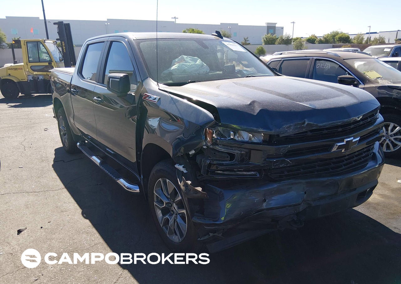 2022 Chevrolet Silverado 1500 Ltd 4wd  Short Bed Rst, пошкодження: Правий перед, Iaai лот 45901653