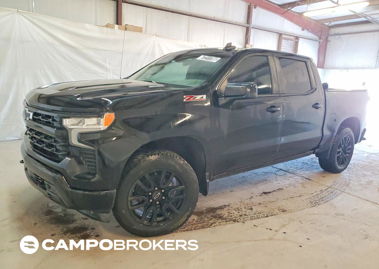 2022 Chevrolet Silverado K1500 Rst, daño Lateral, Copart lote 67211786