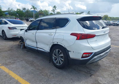 2019 Hyundai Santa Fe Sel Plus, Front End damage, Iaai lot 45977137, photo 3 of 16