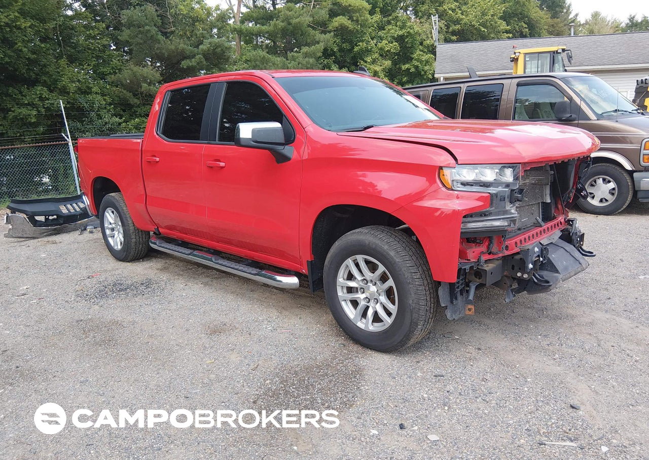 2019 Chevrolet Silverado 1500 Lt, daño Frontal, Iaai lote 45877793