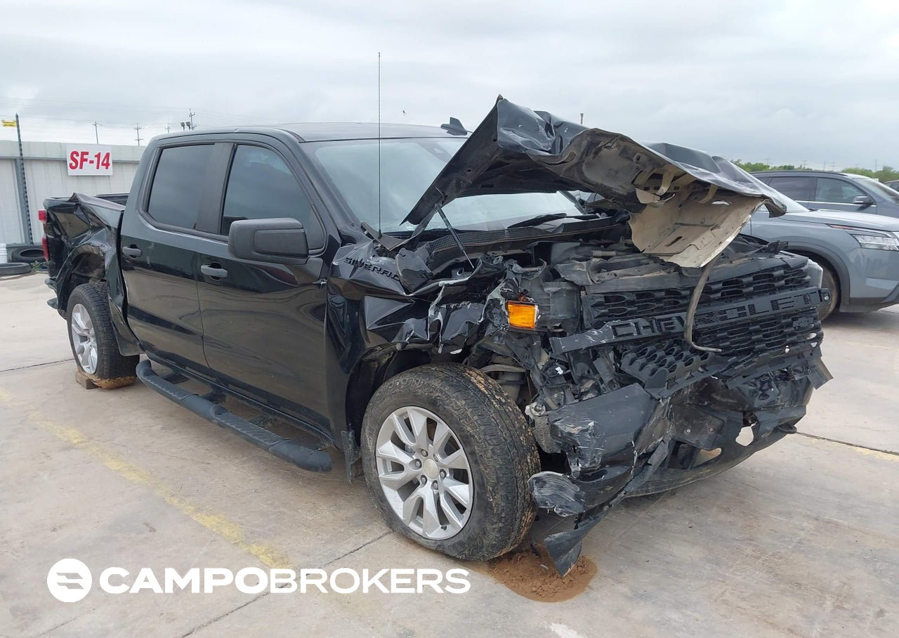 2022 Chevrolet Silverado 1500 Ltd 2wd  Short Bed Custom, uszkodzenie: Przód, Iaai lot 45367218