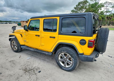 2020 Jeep Wrangler Unlimited Sahara, daño Abolladuras/rayones menores, Copart lote 69345576, foto 2 de 13