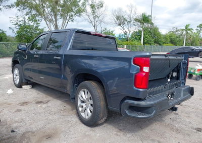 2021 Chevrolet Silverado 1500 2wd  Short Bed Custom, пошкодження: Правий зад, Iaai лот 43460008, фото 3 з 6