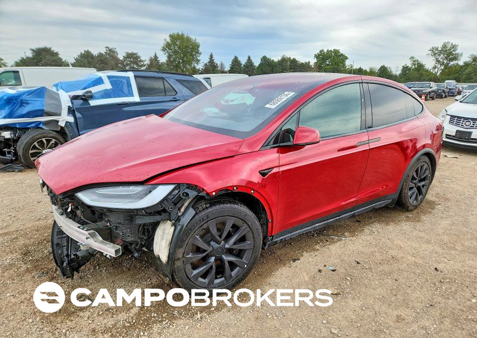 2022 Tesla Model X, uszkodzenie: Przód, Copart lot 68069136