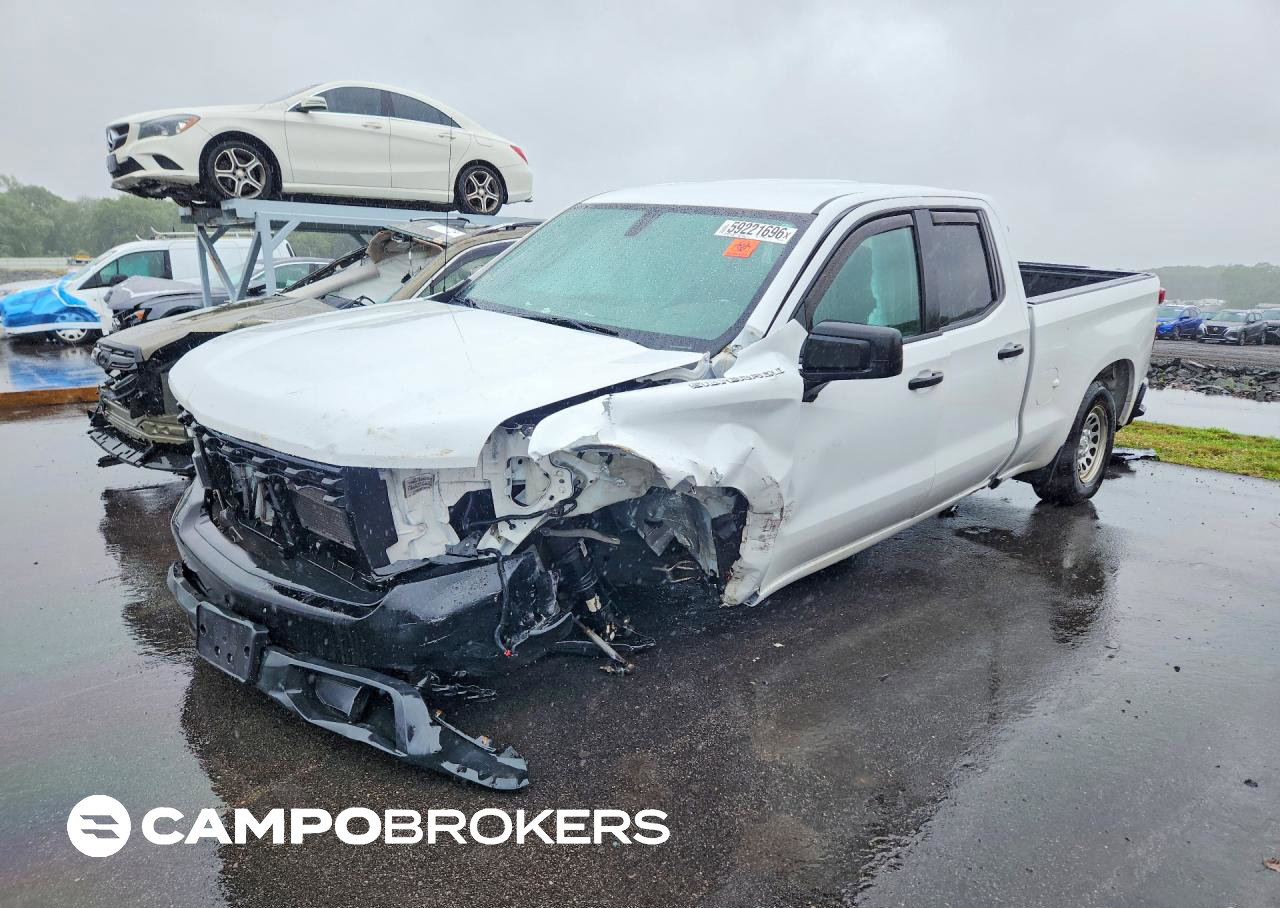 2020 Chevrolet Silverado C1500, daño Frontal, Copart lote 59221696