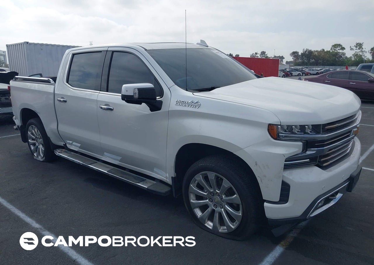 2021 Chevrolet Silverado 1500 4wd  Short Bed High Country, daño Lateral derecho, Iaai lote 45997298