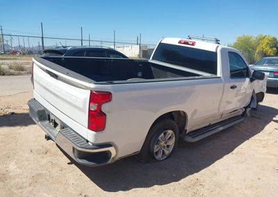 2024 Chevrolet Silverado 1500 2wd  Long Bed Wt, daño Frontal derecho, Iaai lote 44687932, foto 4 de 6