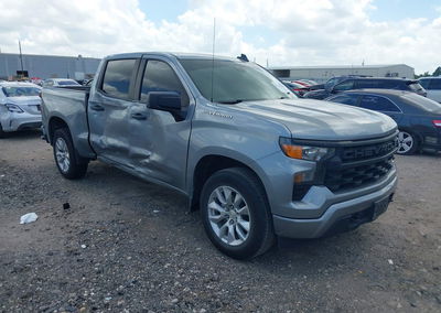 2024 Chevrolet Silverado 1500 2wd  Short Bed Custom, daño Lateral derecho, Iaai lote 45342863