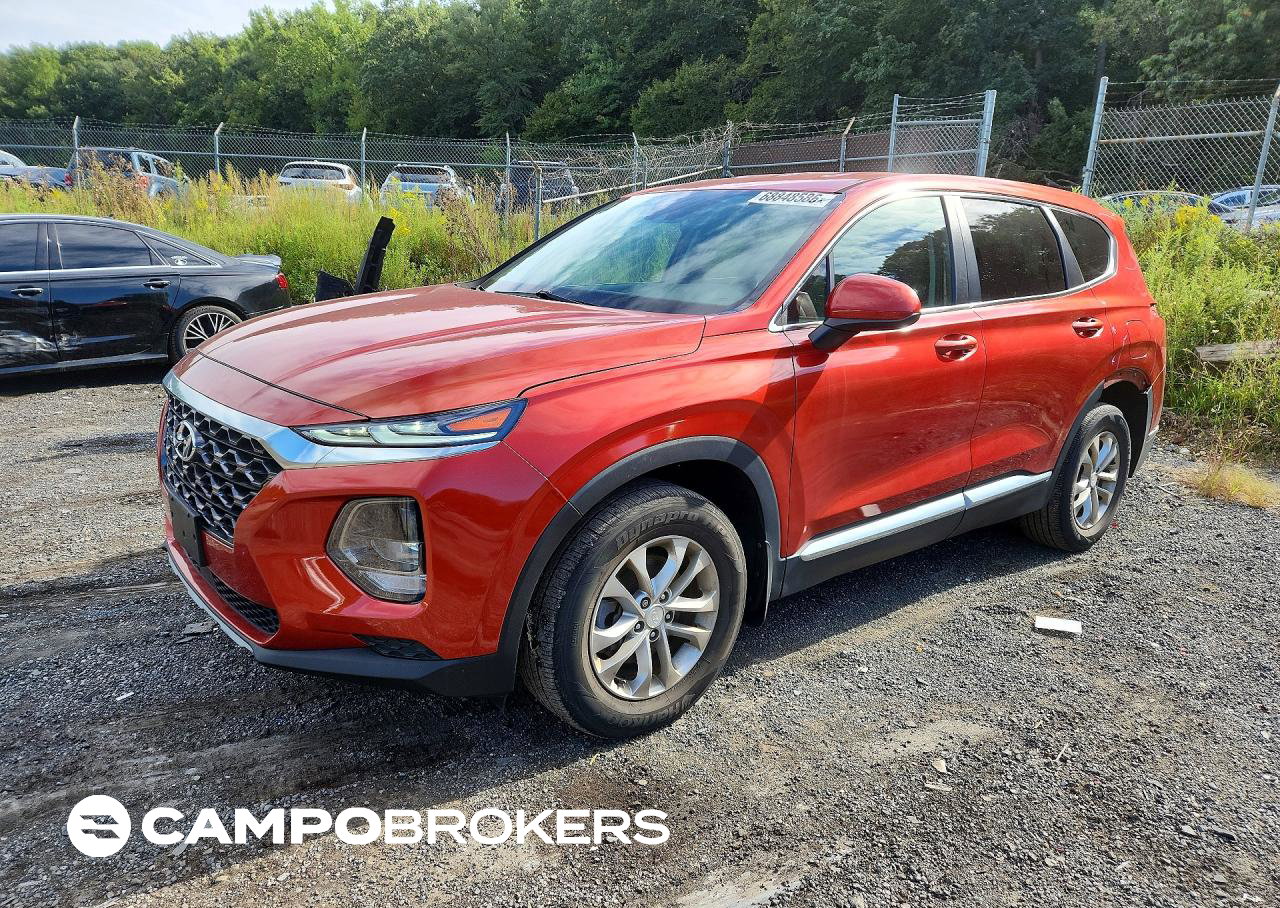 2020 Hyundai Santa Fe Se, uszkodzenie: Tył, Copart lot 68848586