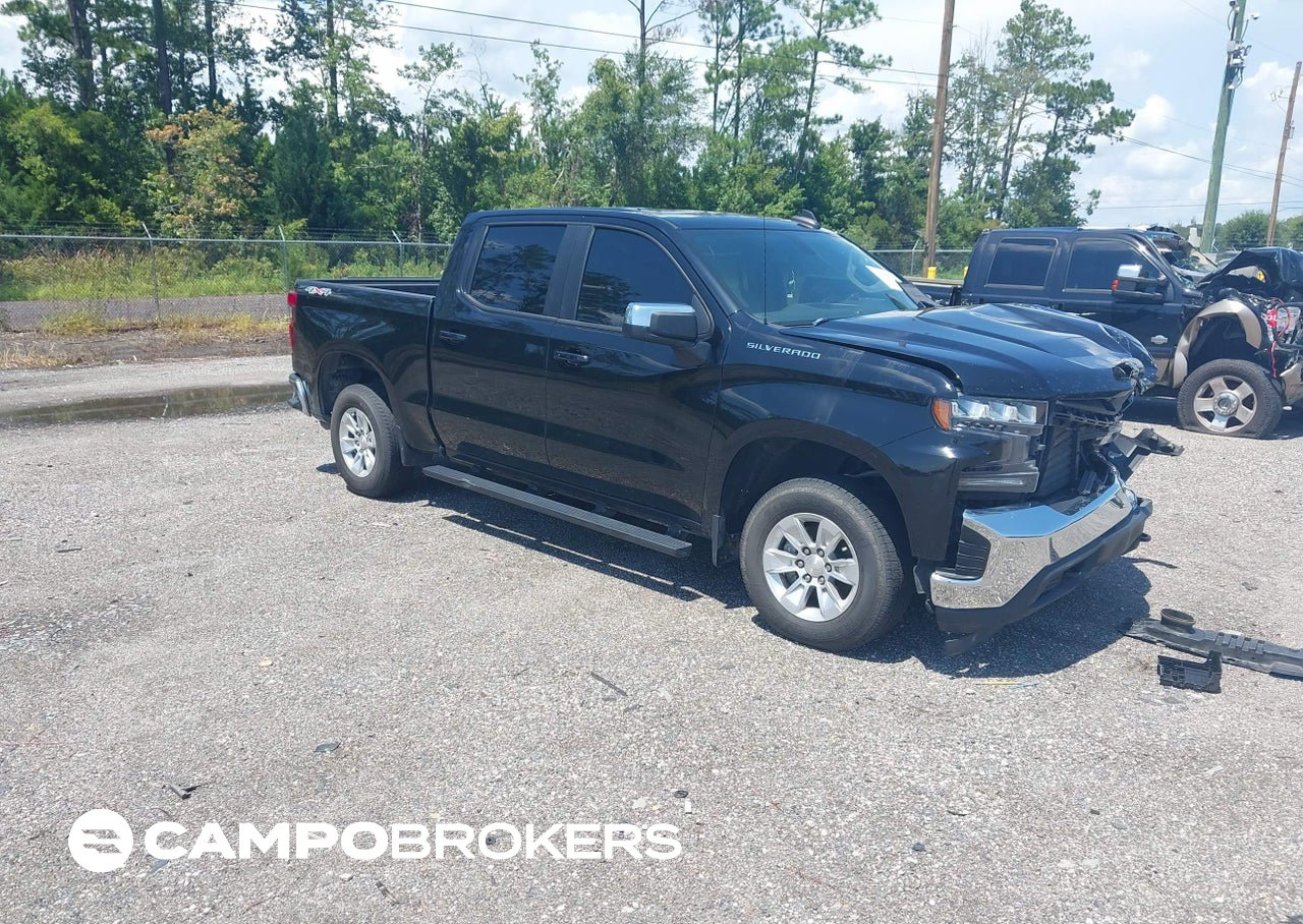 2022 Chevrolet Silverado 1500 Ltd 4wd  Short Bed Lt, daño Frontal izquierdo, Iaai lote 45960689