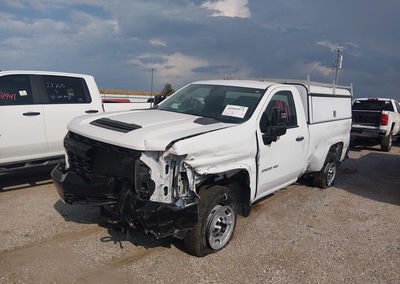 2022 Chevrolet Silverado 2500hd 2wd  Long Bed Wt, uszkodzenie: Przód, Iaai lot 46009971, zdjęcie 2 z 6