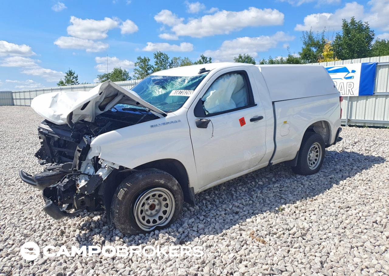 2026 Chevrolet Silverado C1500, daño Frontal, Copart lote 65873826