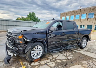 2022 Chevrolet Silverado K1500 Custom, Front End damage, Copart lot 63018056