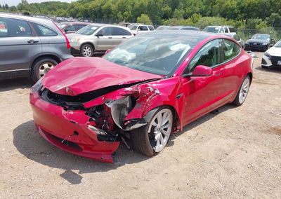 2023 Tesla Model 3 Long Range Dual Motor All-wheel Drive, daño Frontal, Iaai lote 45718112, foto 2 de 14