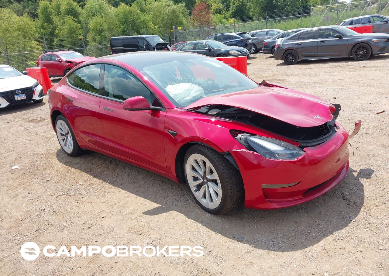 2023 Tesla Model 3 Long Range Dual Motor All-wheel Drive, daño Frontal, Iaai lote 45718112