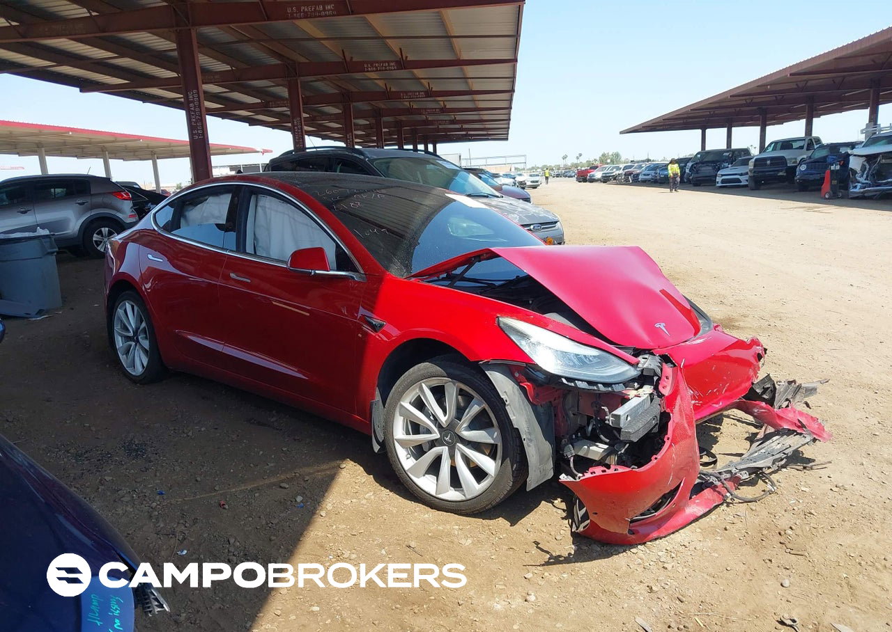 2019 Tesla Model 3 Long Range/mid Range/standard Range/standard Range Plus, daño Frontal izquierdo, Iaai lote 45825684