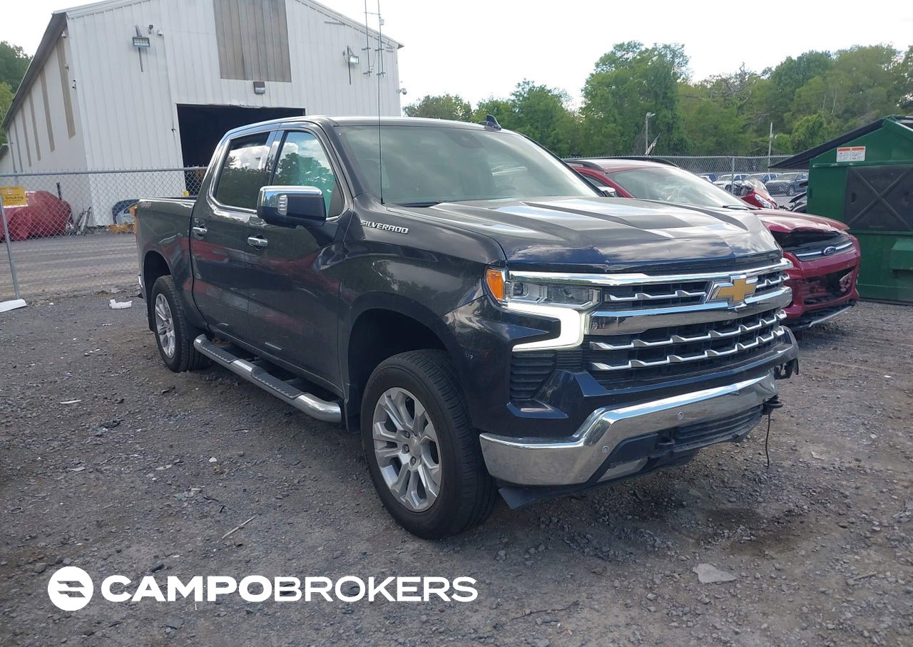 2022 Chevrolet Silverado 1500 4wd  Short Bed Ltz, пошкодження: Лівий перед, Iaai лот 45244577