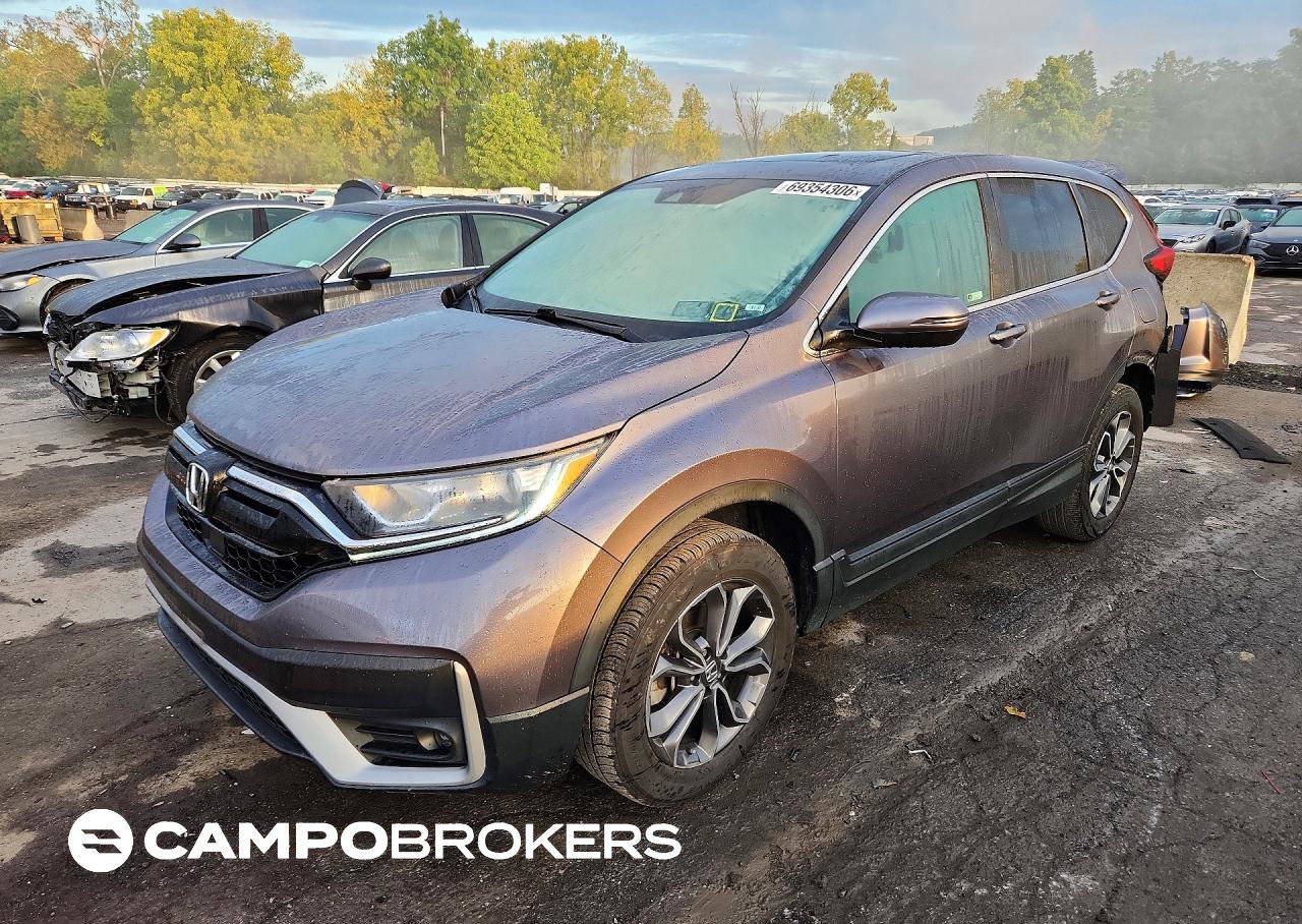 2022 Honda Cr-v Exl, Rear End damage, Copart lot 69354306
