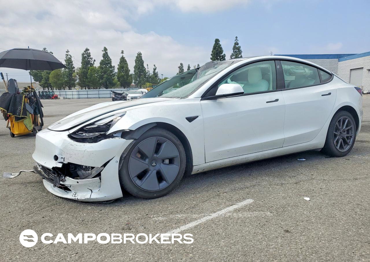 2022 Tesla Model 3, daño Generalizado, Copart lote 53879896