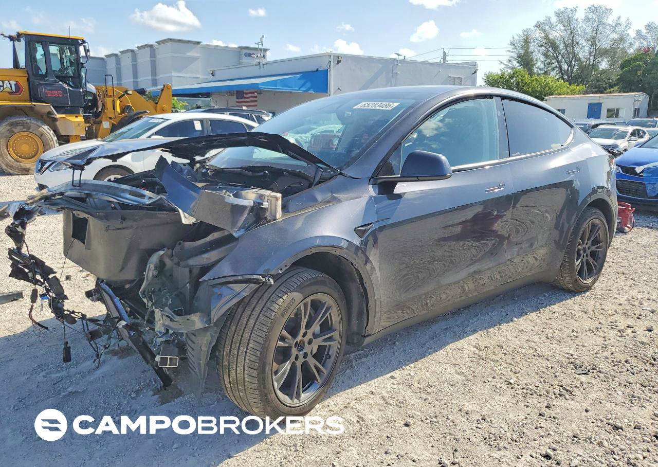 2025 Tesla Model Y, uszkodzenie: Przód, Copart lot 65283486