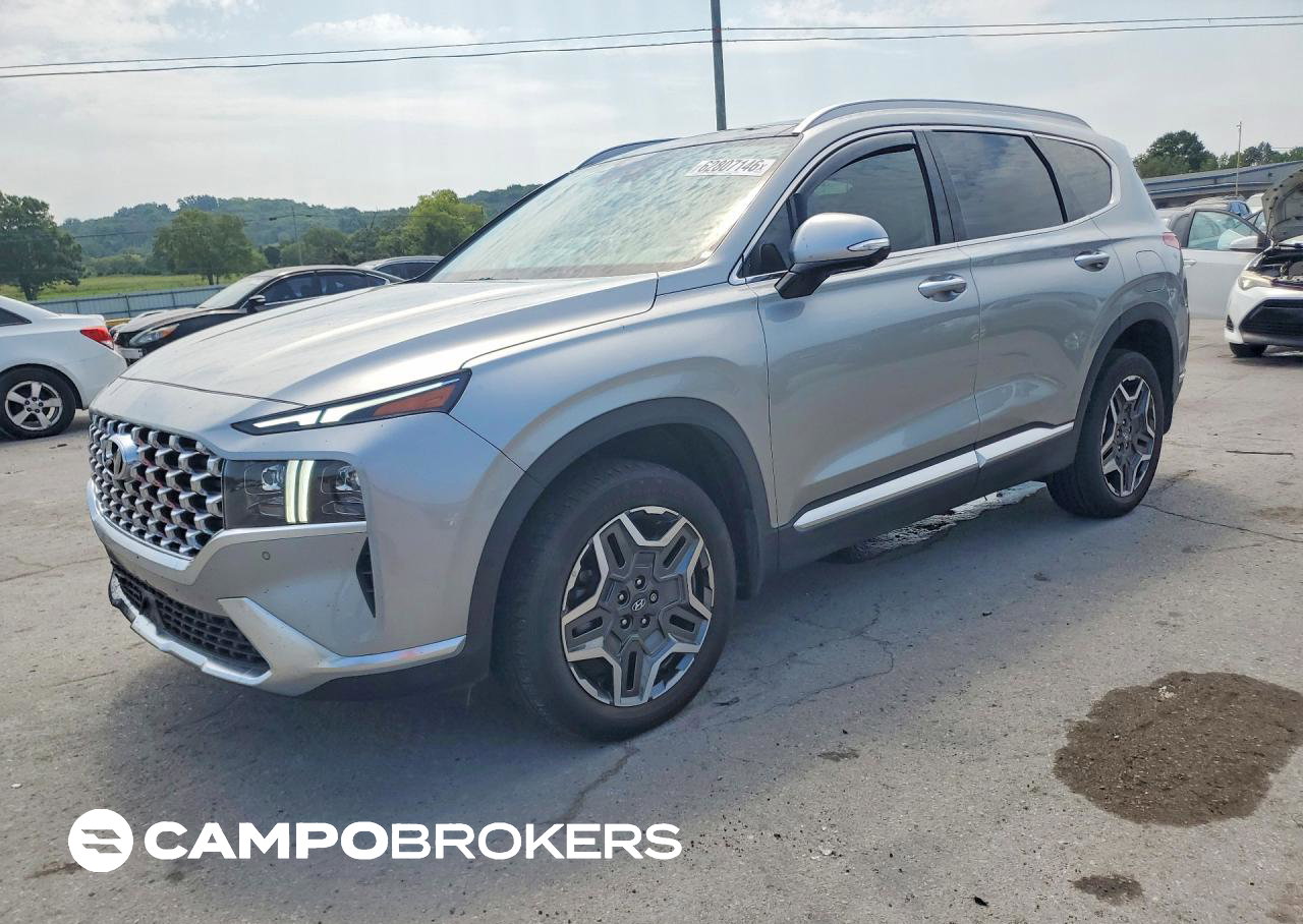 2023 Hyundai Santa Fe Limited, daño Incendio, Copart lote 62807146