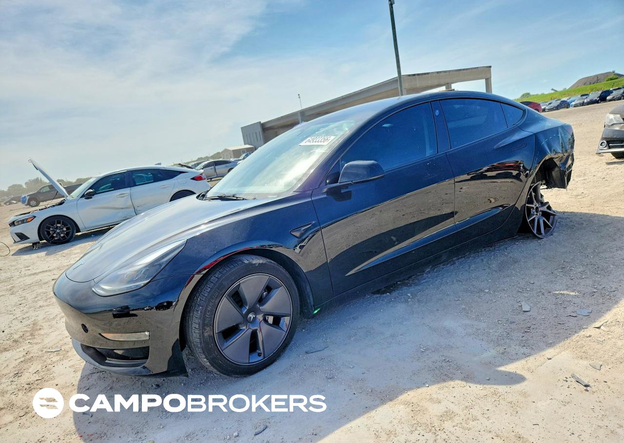2023 Tesla Model 3, daño Trasero, Copart lote 64933356