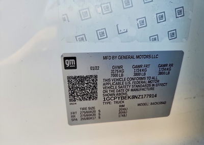 2022 Chevrolet Silverado Ltd K1500 Custom, uszkodzenie: Przód, Copart lot 63906076, zdjęcie 12 z 14