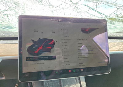 2025 Tesla Model Y, Front End damage, Copart lot 63927666, photo 9 of 15