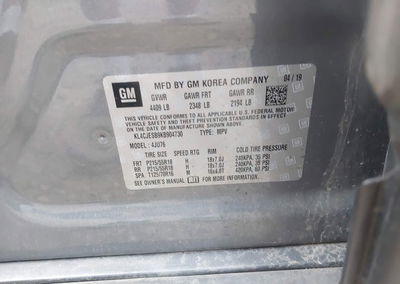 2019 Buick Encore Awd Preferred, uszkodzenie: Lewy bok, Iaai lot 45400907, zdjęcie 9 z 16