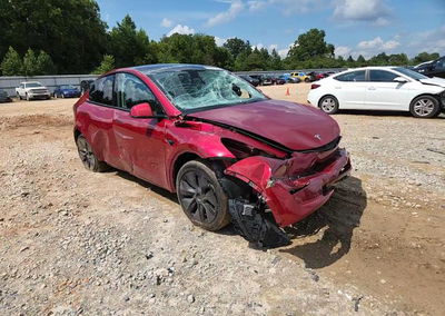 2025 Tesla Model Y, Front End damage, Copart lot 63927666, photo 14 of 15