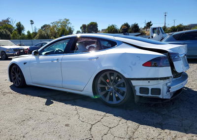 2020 Tesla Model S, daño Trasero, Copart lote 62273266, foto 2 de 12