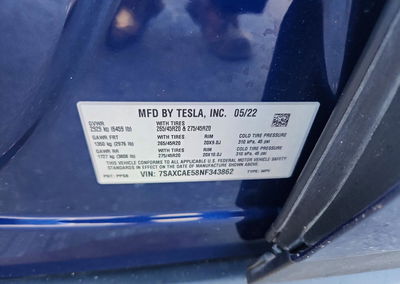 2022 Tesla Model X, daño Frontal, Copart lote 64312936, foto 13 de 13