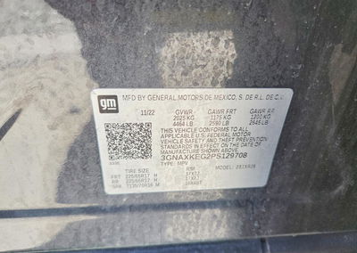 2023 Chevrolet Equinox Lt, daño Granizo, Copart lote 64490006, foto 12 de 12