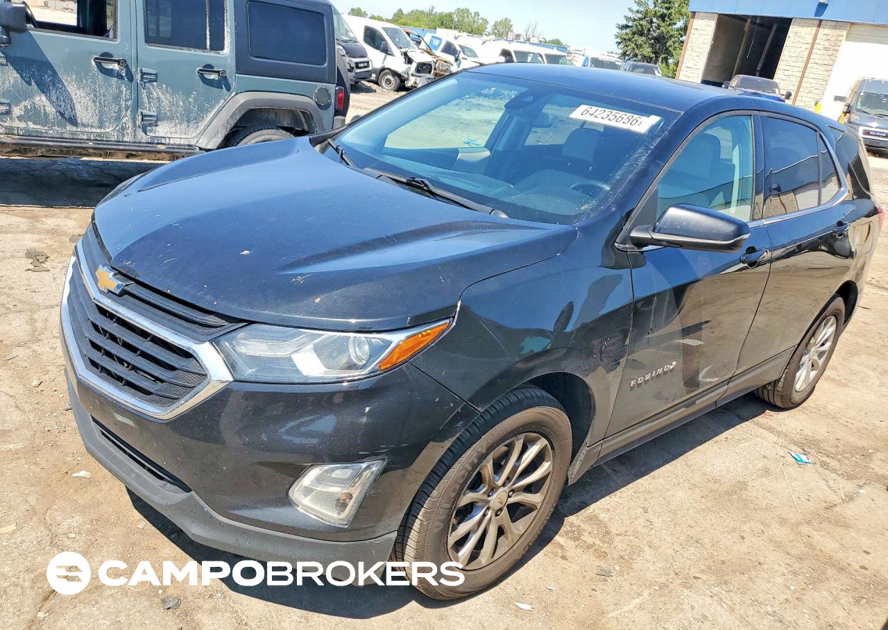 2019 Chevrolet Equinox Lt, daño Frontal, Copart lote 64235686