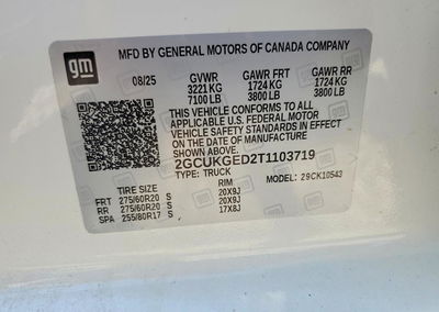 2026 Chevrolet Silverado K1500 Ltz, uszkodzenie: Całe nadwozie, Copart lot 67177176, zdjęcie 12 z 12