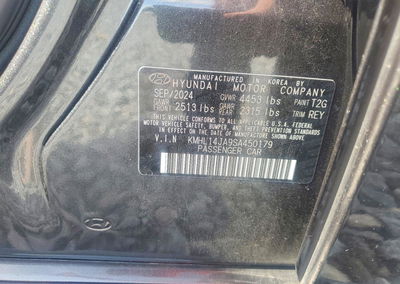 2025 Hyundai Sonata Sel, uszkodzenie: Przód, Copart lot 61611256, zdjęcie 13 z 15