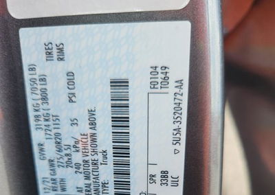 2022 Ford F150 Supercrew, daño Frontal, Copart lote 67154326, foto 13 de 13