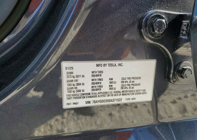2025 Tesla Model Y, uszkodzenie: Przód, Copart lot 65283486, zdjęcie 13 z 15