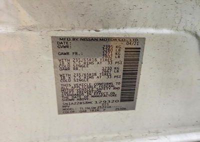 2021 Nissan Murano Sv, daño Frontal, Copart lote 67979016, foto 12 de 14