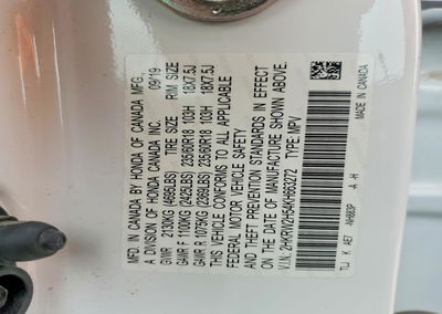 2019 Honda Cr-v Ex, uszkodzenie: Przód, Copart lot 61021586, zdjęcie 13 z 13