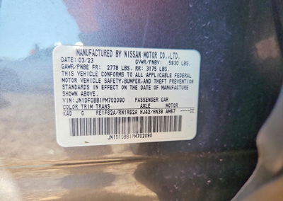 2023 Nissan Ariya Evolve+ E-4orce, uszkodzenie: Tył, Copart lot 65050466, zdjęcie 14 z 14