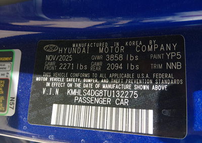 2026 Hyundai Elantra Sel Sport Premium, daño Volcadura, Iaai lote 45343949, foto 9 de 16