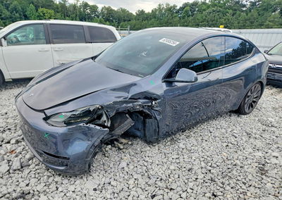 2022 Tesla Model Y, Front End damage, Copart lot 62495256
