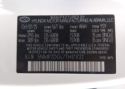 2026 Hyundai Santa Fe Sel, пошкодження: Правий зад, Iaai лот 45932132, фото 9 з 16