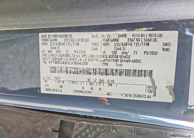 2020 Ford Transit T-250, Mechanical damage, Copart lot 69168516, photo 13 of 13