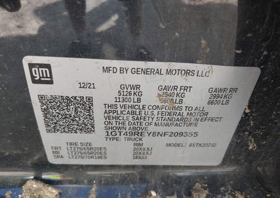 2022 Gmc Sierra 2500hd 4wd  Standard Bed Denali, Left Side damage, Iaai lot 45891800, photo 9 of 16