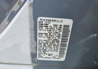2025 Nissan Ariya Engage+ E-4orce, uszkodzenie: Tył, Copart lot 55531236, zdjęcie 14 z 14