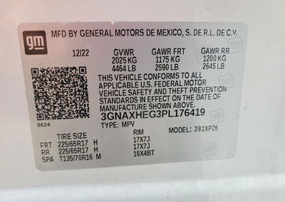 2023 Chevrolet Equinox Ls, daño Volcadura, Copart lote 60468506, foto 13 de 15