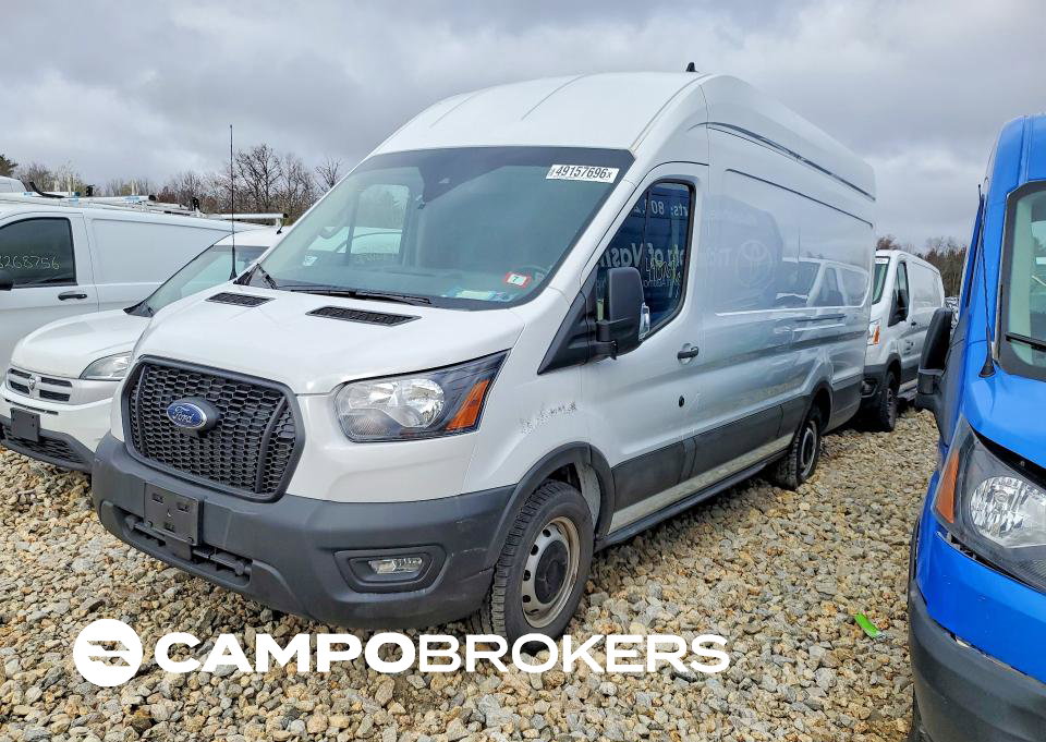 2024 Ford Transit 350 Utility / Service Van, daño Lateral, Copart lote 49157696